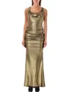 Vivienne Westwood Liz Jersey Dress Disco Jersey Gold Xs Women In Gold