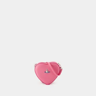 Vivienne Westwood Women's Mini Heart Crossbody In Pink