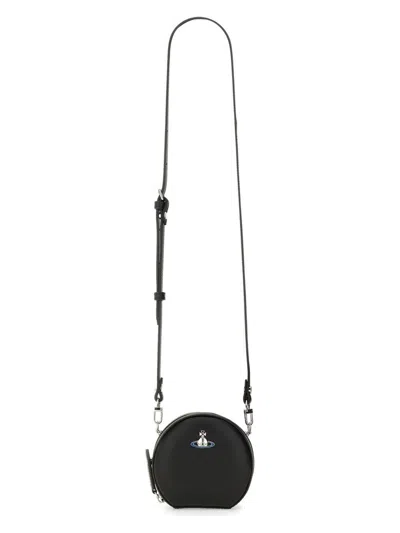 Vivienne Westwood Women's Mini Round Shoulder Bag In Black
