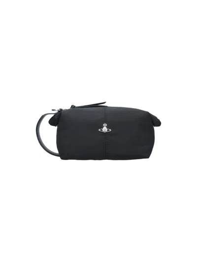 Vivienne Westwood Women's Mini Style Crossbody Bag In 100% Polyester In Black