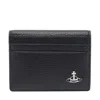 Vivienne Westwood Textured Finish Wallets And Cardholders In Black