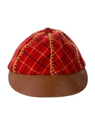 Pre-owned Vivienne Westwood Women's Red Wool  Baseball Cap
