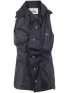 Vivienne Westwood Women Short Sleeves Drunken Shirt In Gray