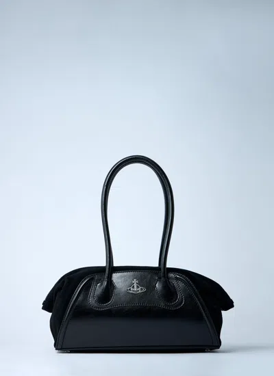 Vivienne Westwood Leather Shoulder Bags In Black