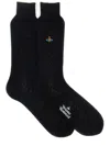 Vivienne Westwood Women Socks With Orb Embroidery In Black