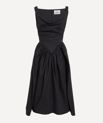 Vivienne Westwood Women Black Sunday Dress, Xl Luxury Dresses For Women Darveys