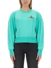Vivienne Westwood Orb-embroidered Cotton Sweatshirt In Multicolor