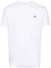 Vivienne Westwood Orb-embroidered Organic Cotton T-shirt In White