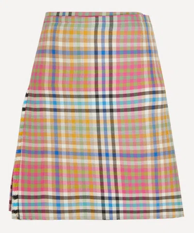 Vivienne Westwood Mini Kilt Heather Check 44 Women In Multi