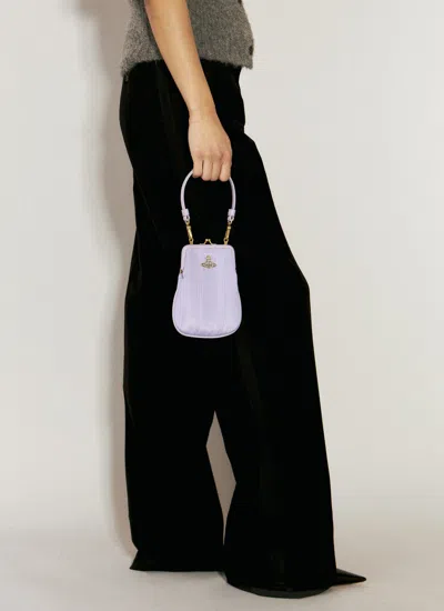 Vivienne Westwood Women Tessa Chain Purse Shoulder Bag In Purple