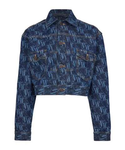 Vivienne Westwood Women's Viv Logo Denim Jacket In Blue