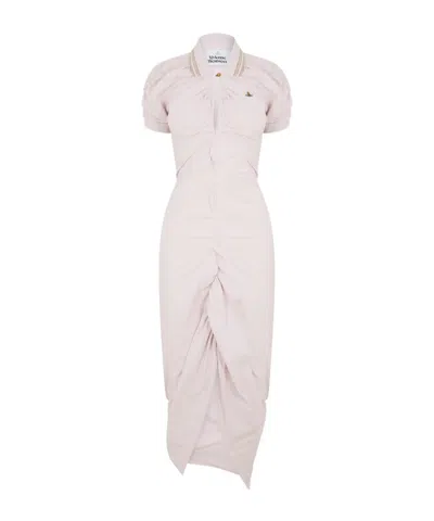 Vivienne Westwood Women's Viv Pulling Long Maxi Dress In Pink