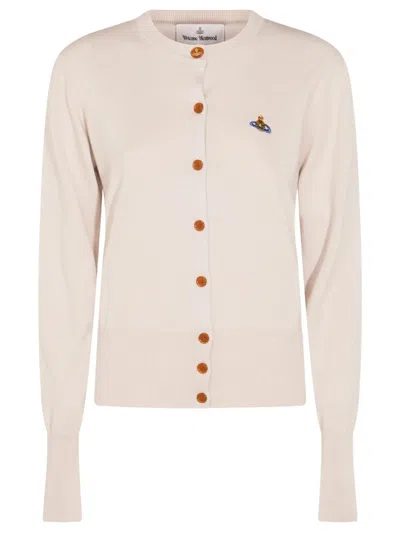 Vivienne Westwood Women White Round Neck Sweater In Neutral
