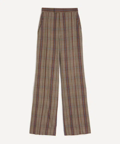 Vivienne Westwood Women's Wide-leg Dandy Hunt Check Trousers In Dandy Check