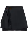 Vivienne Westwood Meghan Asymmetric Virgin Wool Skirt In Multicolor