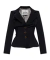 Vivienne Westwood Tailored Jacket With Buttoned Back Vent In Black