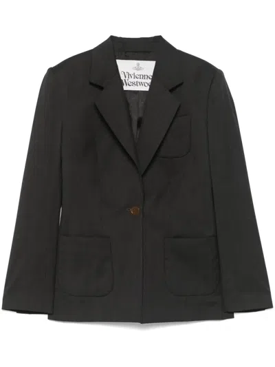 Vivienne Westwood Brown Alien Blazer In N209 Brown
