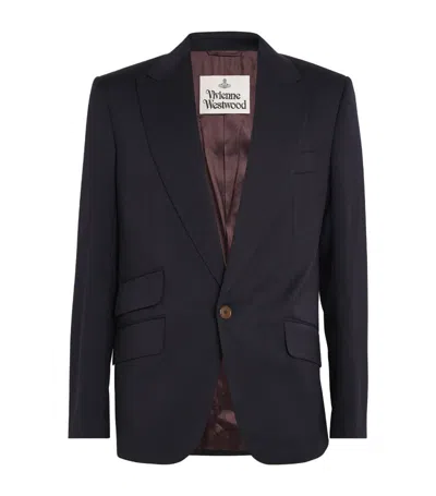 Vivienne Westwood Wool Blazer In Navy