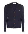 Vivienne Westwood Wool Button-up Cardigan In Black