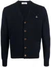 Vivienne Westwood Wool Button-up Cardigan In Blue