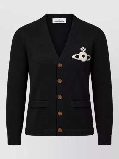 Vivienne Westwood Wool Cardigan In Black