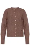 Vivienne Westwood Mens Blush Rubina Orb-embroidery Stretch-wool Blend Cardigan In Brown