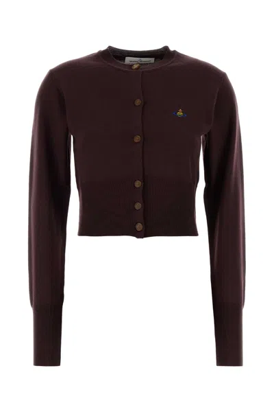 Vivienne Westwood Wool Cardigan In Brown