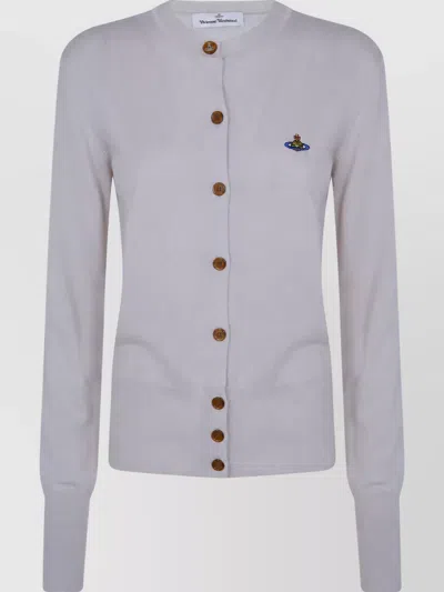 Vivienne Westwood Wool Cardigan In Gray