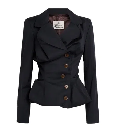 Vivienne Westwood Drunken Tailored Jacket In Grey