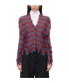 Vivienne Westwood Wool Fringed Casual Jacket In Black