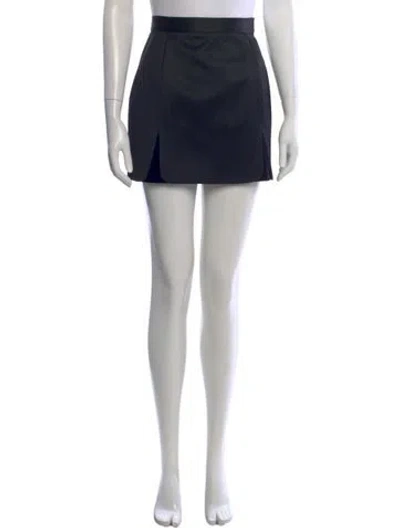 Pre-owned Vivienne Westwood Wool Mini Skirt In Black