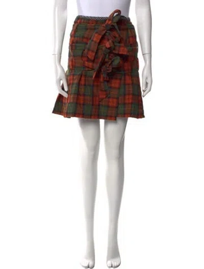 Pre-owned Vivienne Westwood Wool Mini Skirt In Multi