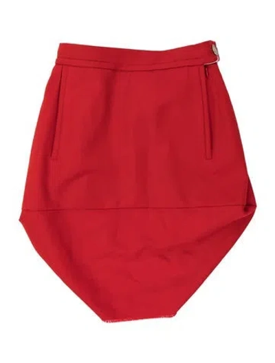 Pre-owned Vivienne Westwood Wool Mini Skirt W/ Tags In Orange