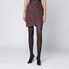 Vivienne Westwood Wool Mini Skirt With Tartan Pattern In Red