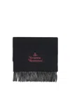 Vivienne Westwood Embroidered Scarf In Black
