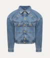 Vivienne Westwood World's End Denim Boxer Jacket Cotton Blue Xl Unisex In Blue