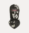 Vivienne Westwood Worlds End Storm Mask Printed Rib Black Os-u Unisex In Black