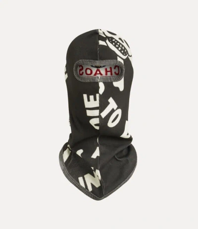 Vivienne Westwood Worlds End Storm Mask Printed Rib Black Os-u Unisex
