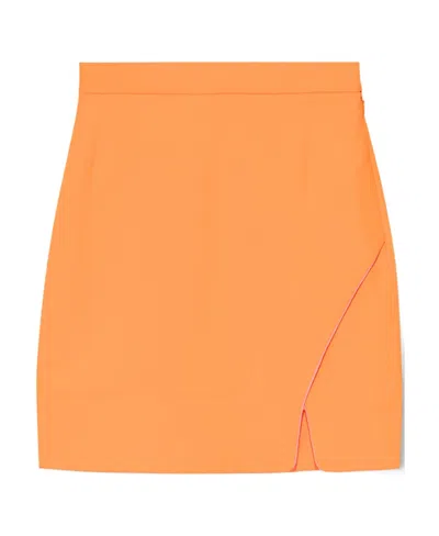 Vivienne Westwood Wrap Thigh Skirt In Orange