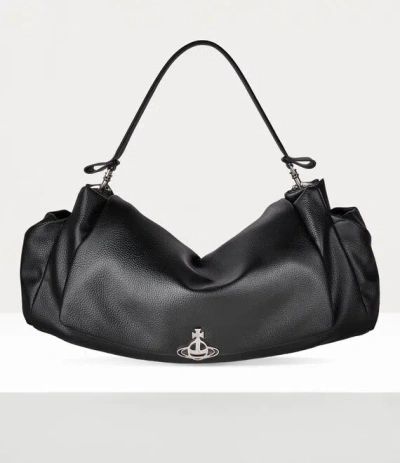 Vivienne Westwood Xl Hazel Handbag Faux Leather Black