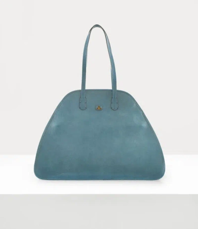 Vivienne Westwood Yasmina Large Handbag Leather Blue