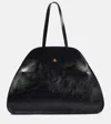 Vivienne Westwood Yasmina Large Leather Shoulder Bag In Black