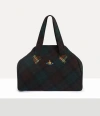 Vivienne Westwood Yasmine Large Archive Handbag Harris Tweed Check Dark-check