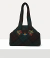 Vivienne Westwood Yasmine Medium Archive Handbag Harris Tweed Check Dark-check