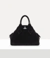Vivienne Westwood Yasmine Medium Bag Leather Black In Black