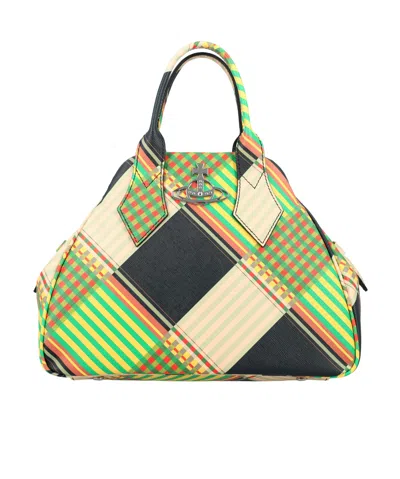 Vivienne Westwood Yasmine Medium Top Handle Bag In Multicolor