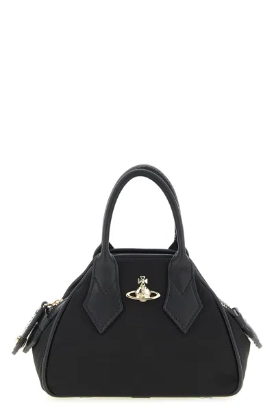 Vivienne Westwood Mini Yasmine Logo-detail Tote Bag In Black