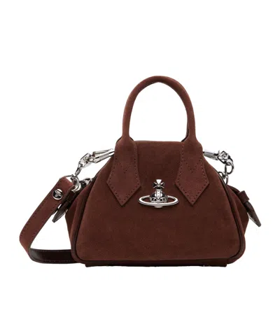 Vivienne Westwood Yasmine Mini Shoulder Bag In Brown