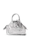 Vivienne Westwood Yasmine Satchel Bag In シルバートーン