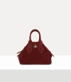 Vivienne Westwood Yasmine Small Bag Leather Burgundy In Burgundy